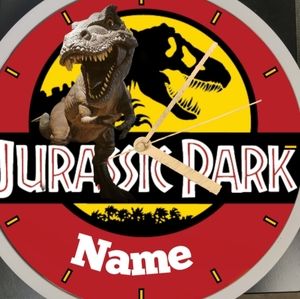 Vintage Jurassic Park led dance light clock